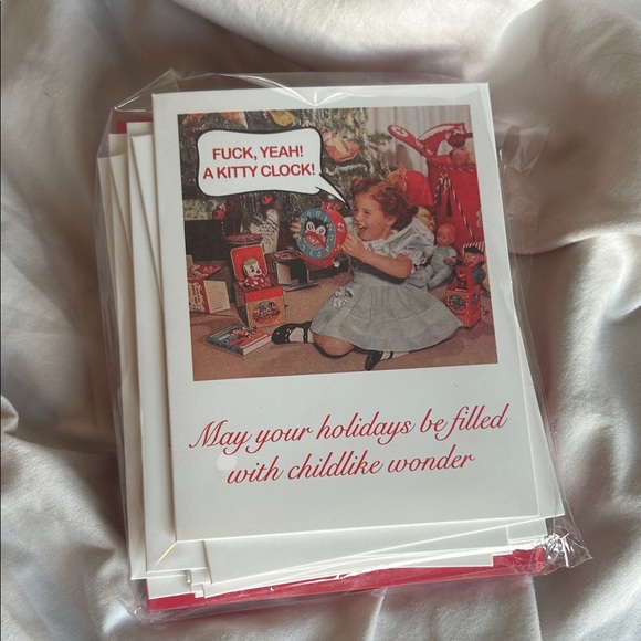 Vintage brand new in wrapping Humorous 16 Greeting Cards Set. Photos and text!!! - Picture 15 of 16